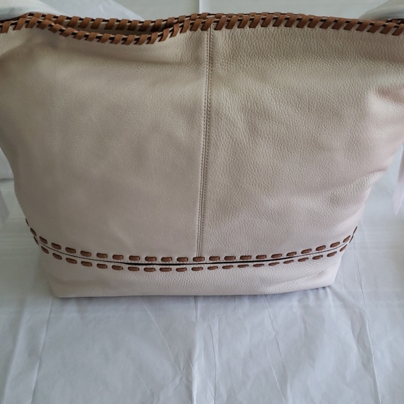 Cole Haan NEW Brynn Leather Shoulder Bag Large NWT Ivory - Picture 12 of 16